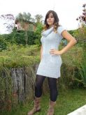 VESTIDO TRICO GOLA BOBA REF 1440